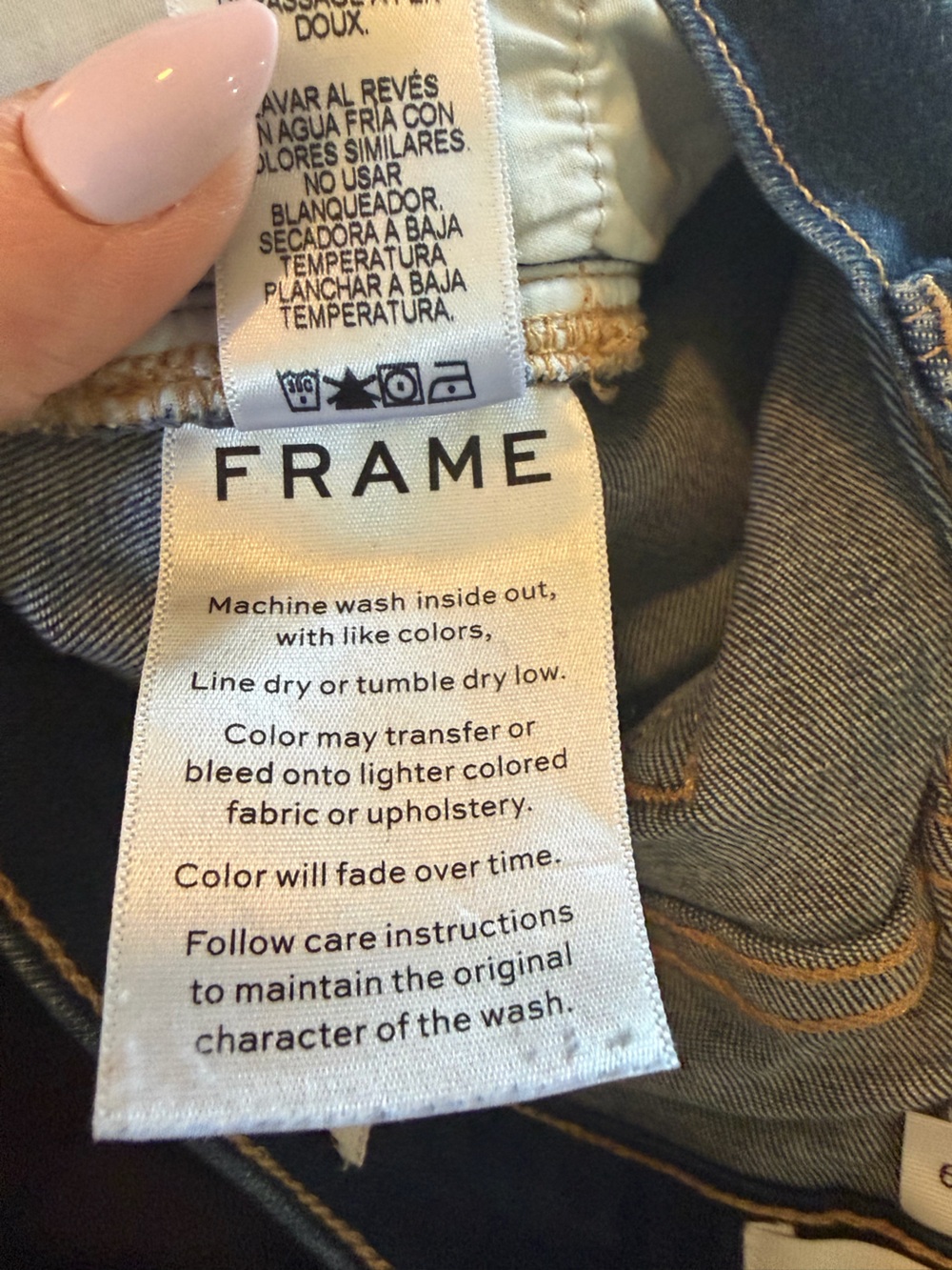 FRAME Le High Straight Cabana Raw Staggered Hem Jeans 29 - Picture 12 of 12